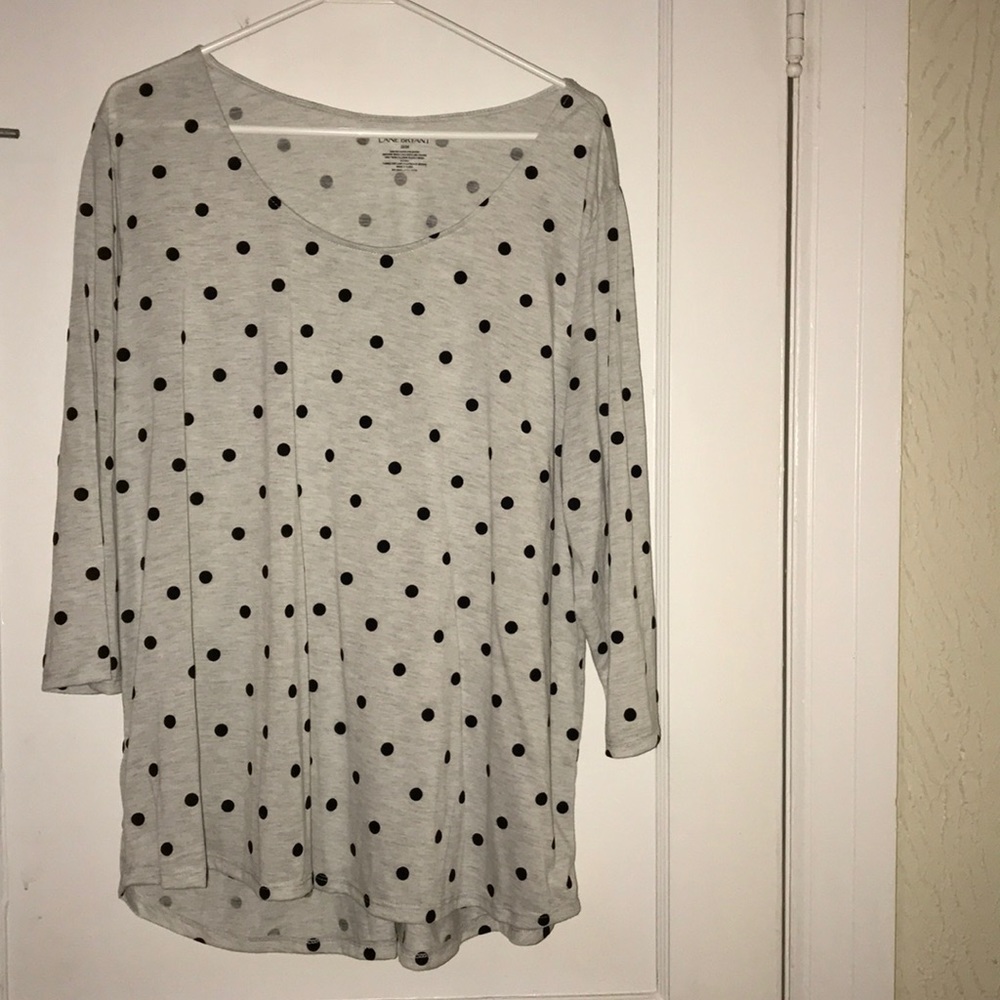 White shirt with black dots